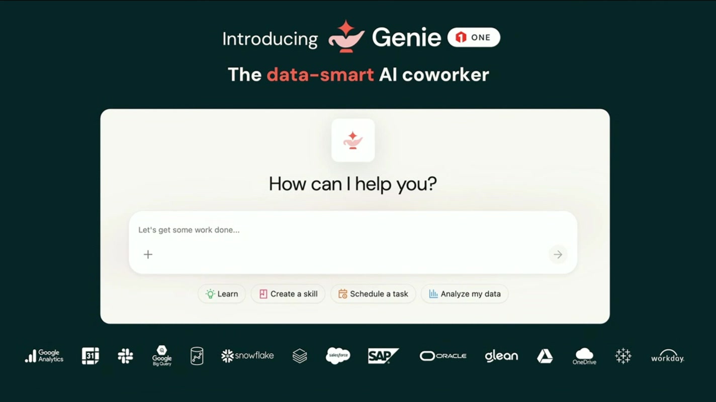 Introducing Genie One — The data-smart AI coworker