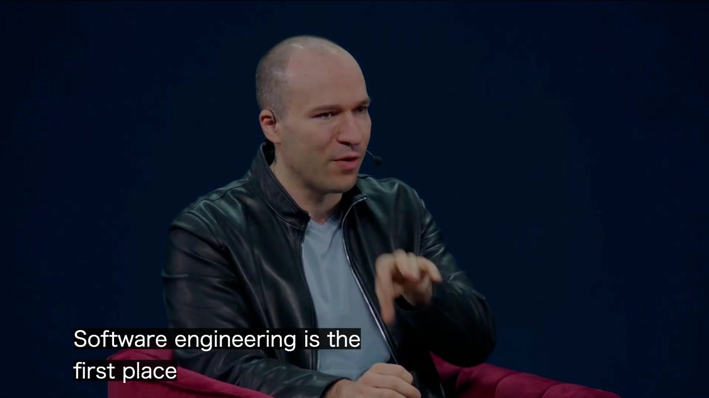 「Software engineering is the first place」AIエージェントが最初に変える領域